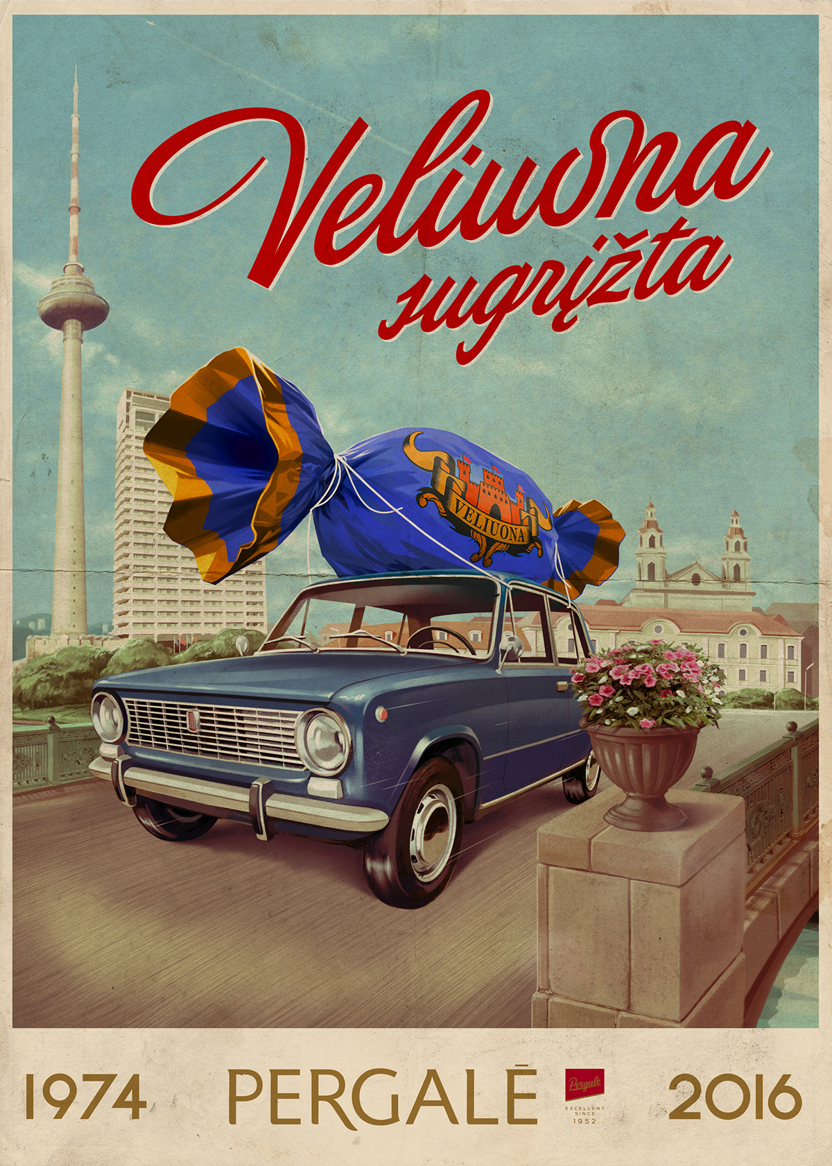 „Veliuona“ candy poster