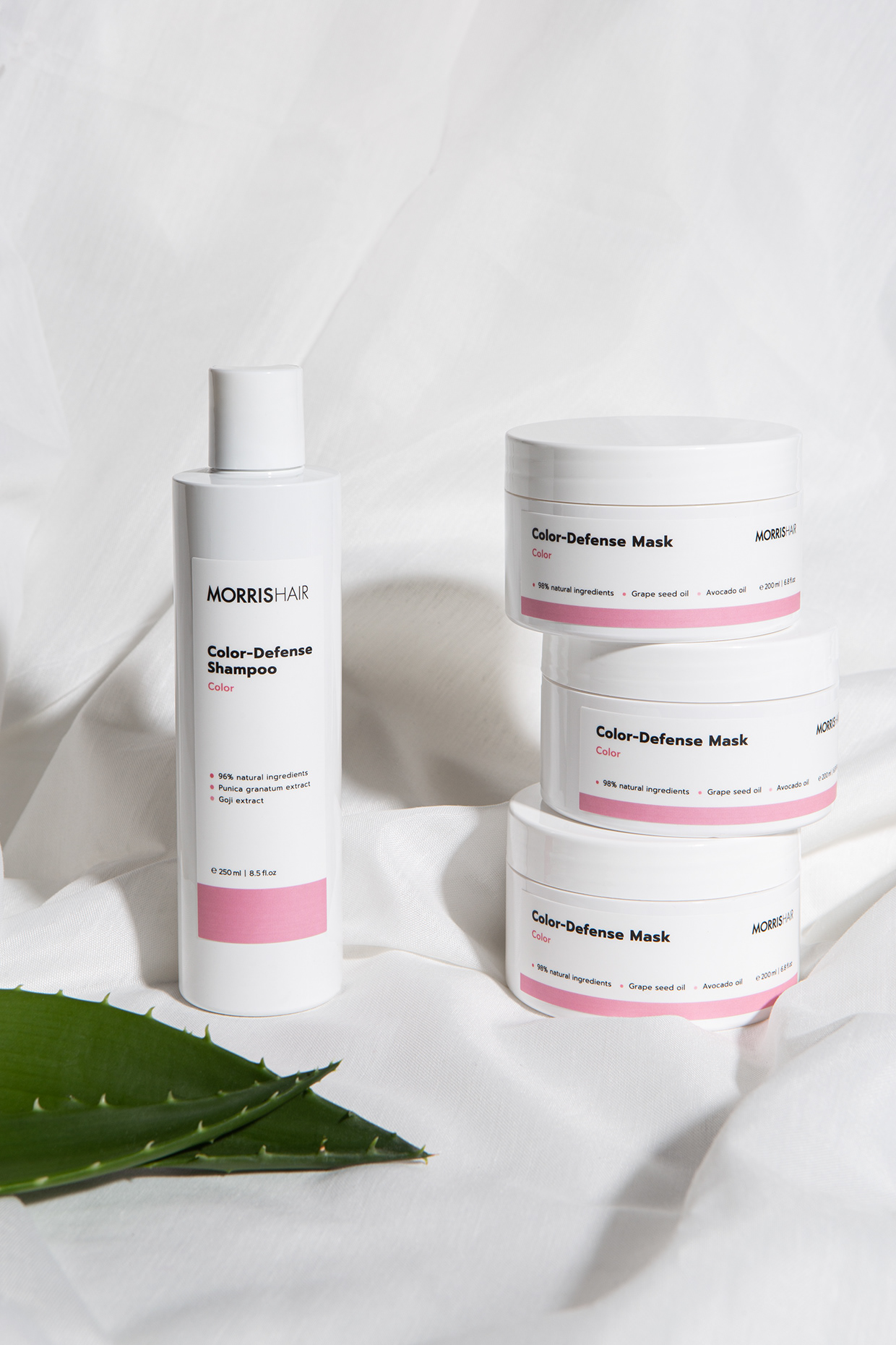 Morris Hair packaging