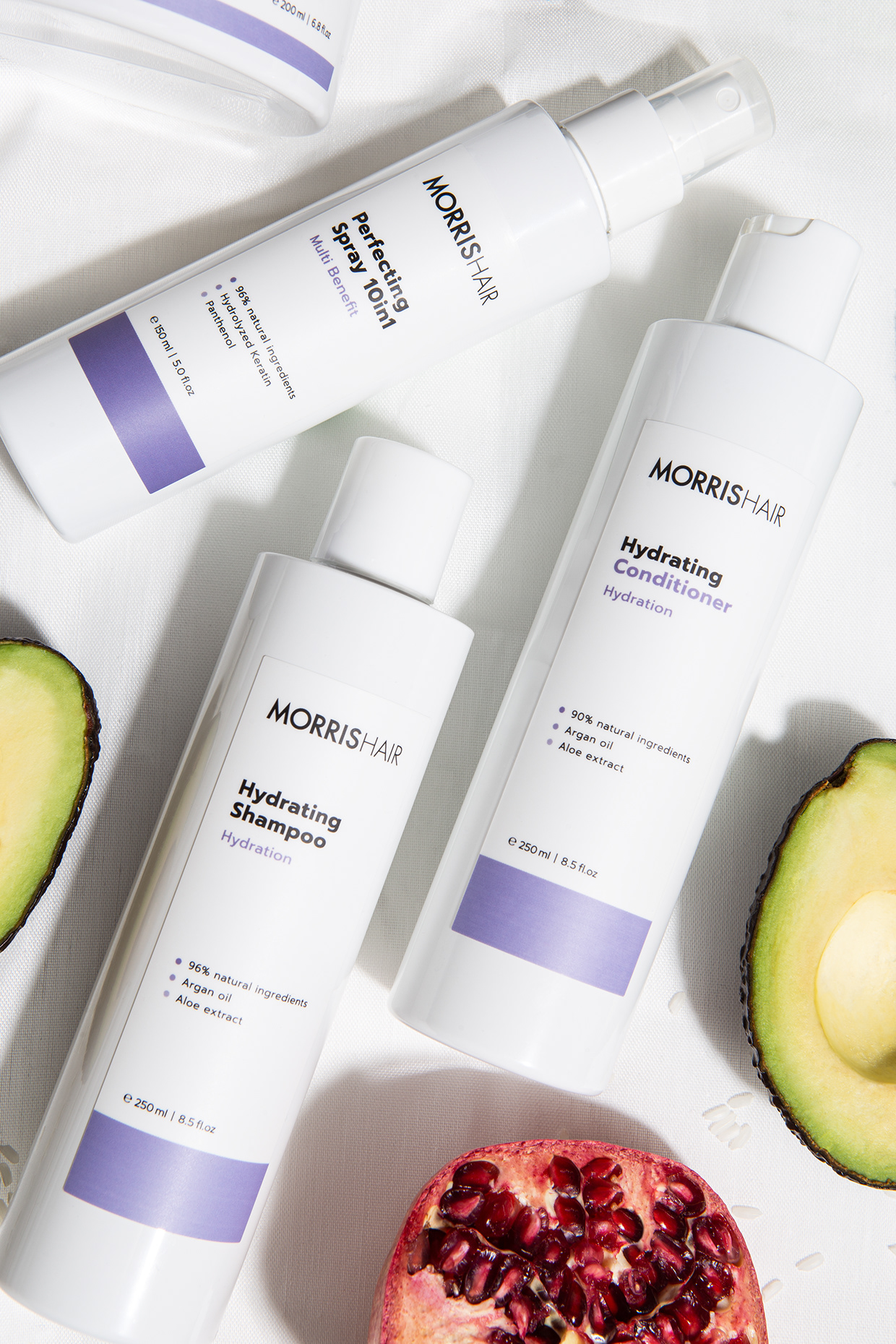 Morris Hair packaging