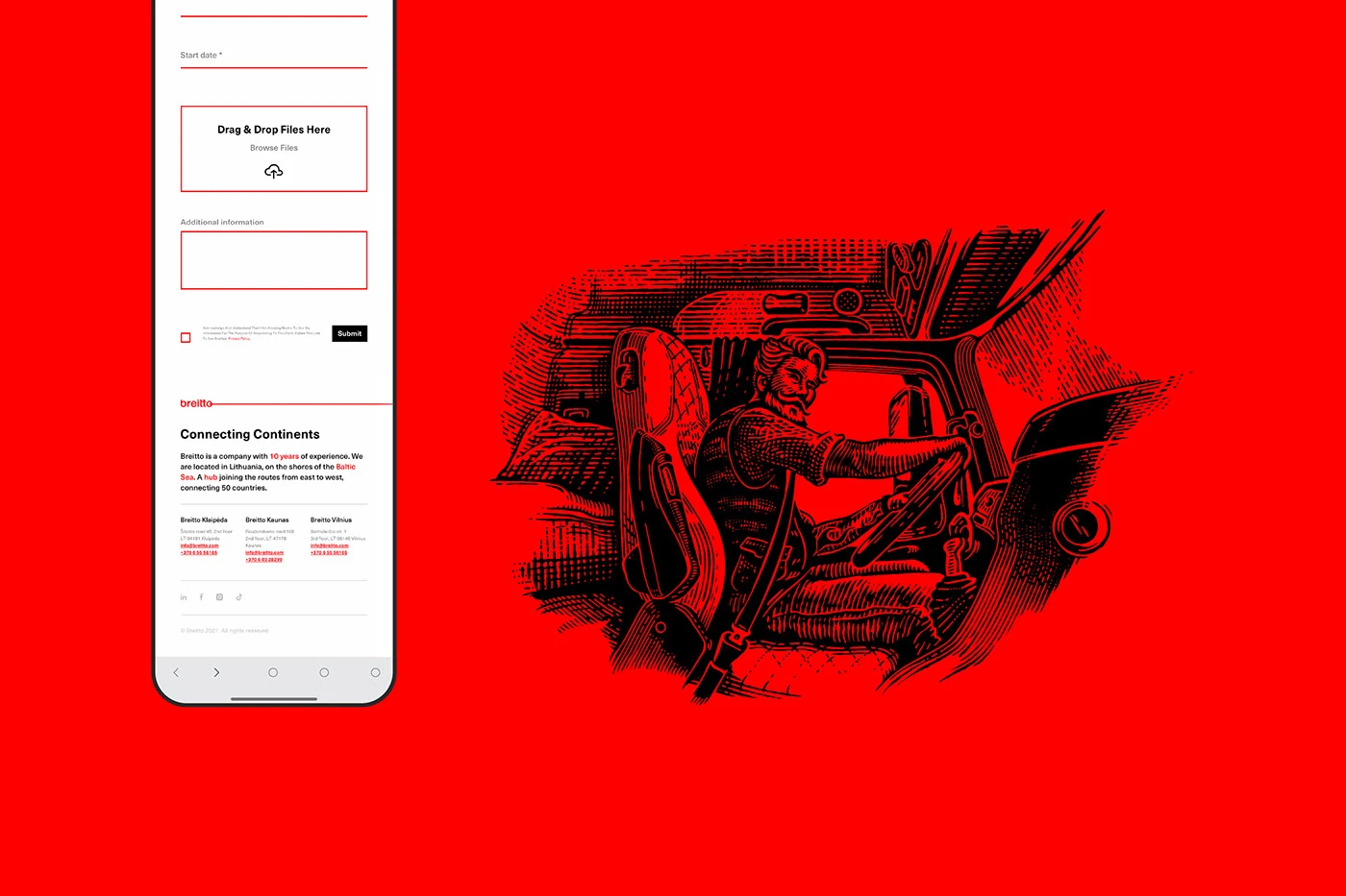 Breitto UI/UX design
