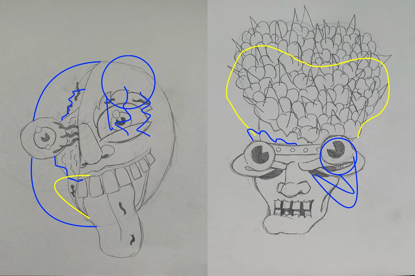 Image may contain: drawing, sketch and child art