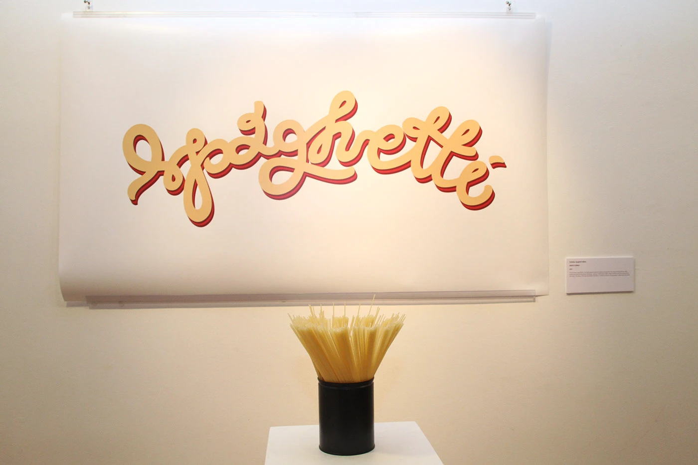 Spaghetti lettering