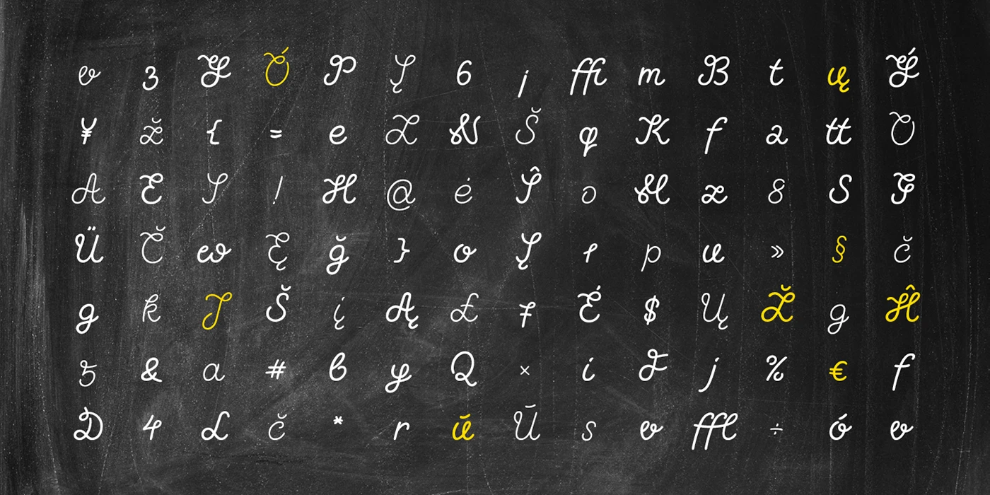 Treciokas typeface